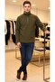 Polar Thermal Half Zipper Non Pilling Mock Neck Men's Sweatshirt