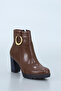 Bln St540 High Heeled Ankle Boots with Ring Buckle Detail - 3