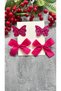 Cleo Fuchsia Buckle Set (Ribbon Bow Glitter Butterfly 3.2 Metal Clip) - 2
