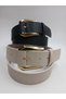 Retro Leather Detailed 4cm Gold Buckle Women's Trouser Belt, Dress Belt, Skirt Belt - 3