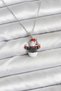 316L Steel Chain Silver Color Christmas Themed Women's Necklace with Snowman Figure