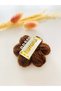 3-Piece Blue, Purple, Bitter Brown Color Knitted Daisy Flower Patterned Clip-On, Hairless, Newborn Baby Hair Clip - 5