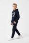 3-Ply Winter Emoji Smiling Face Printed Detail Boys' Tracksuit Set