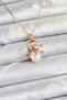 316L Steel Chain Gold Color Snowman Model Christmas Themed Women's Necklace