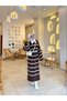 Angora Fabric Wide Sleeve Boydan Dress - 3