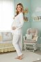 Women's Lace Maternity Pajama Set - 3