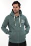 Men's Full Zip K Hooded Cotton Sweatshirt with Fleece Inside - 4