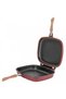 DGR36 Double Grill Pan, 36 cm, Rectangular, Titanium Non-Stick, Cherry Red