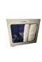 Branch Best Set (Hamam Takimi) 4 Piece Towel Set Cream-Dark Blue - 3