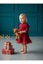 Baby Girl Cotton Hooded Pompom Detailed Flared Dress - 2