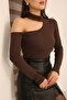 Off-The-Shoulder Asymmetric Detailed Long Sleeve Blouse - 7