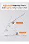 Laptop stand 360 Heavy duty Metal Adjust Hight Multi angle Foldable - 4