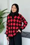Kokina Baklava Pattern Sweater Black