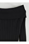 Black Boat Neck Knitwear Dress - 6