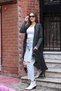 Women's Unlined Distressed Detailed Casual Cotton Knitwear Long Cardigan Cap - 2