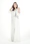 Belted embroidered kaftan dress