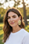 Wave Line Gold Steel Earrings