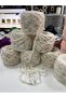 Moher Acrylic: Color Cream Mink, Yellow Sausage Design Visual Net Weight 700 Grams - 3