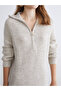 Esvab • Modern & Distinctive Stand Collar Knitwear Dress - 3