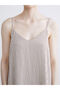 V-Neck Striped Rope Strap Dress - 3