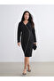 Esvab • Modern & Distinctive Plus Size V-Placket Crepe Dress