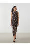 I Zero Roba Collar Tie-Dye Embroidered Dress from Freezen Store