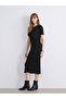 Timeless Clothing & Timeless Choices Zero Roba Collar Shiny Look Dress