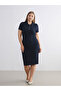Esvab • Modern & Distinctive Devrik Roba Collar Ribbed Dress - 2