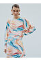Crew Neck Print Dress - 2