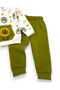 Baby Boy Lion Embroidered Winter 3-Thread Set Fleece-Lined 6-9-12-18-24 Months Top and Bottom Baby Set - 5