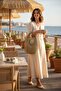 Breeze Hand Knitted Shiny Raffia Rope Handbag |   Gold |   Lined |   Daily & Special Occasion | - 2