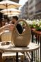 Breeze Hand Knitted Shiny Raffia Rope Handbag |   Gold |   Lined |   Daily & Special Occasion | - 3