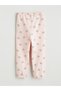 Özmarka New Season Pink Bow Printed Baby Girl Jogger Sweatpants - 4