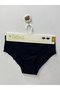 Non-Marking Laser Cut Hipster Black Panties