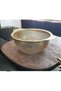 Gold Stainless Steel Round Strainer - Gold-Colored Metal Fruit and Vegetable Washing Bowl