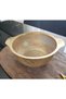 Gold Stainless Steel Round Strainer - Gold-Colored Metal Fruit and Vegetable Washing Bowl - 2