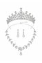 Stone-Encrusted Bridal Jewelry Set |   Luxury Wedding‑Engagement‑Henna Crown Necklace Earrings - 3