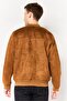 Men Solid Puffer Jacket, Brown - 4
