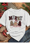 Unisex New Year Cute Cookies Merry Christmas Design Basic Crew Neck T-Shirt 100% Cotton
