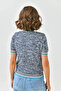 Women's Crew Neck Short Sleeve Knitwear Sweater 10192 - 6