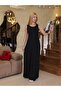Women's Strappy Long Black Stylish Beach Dress - Black - 8