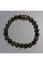 Original Canadian Jade (Jade) Natural Stone Bracelet - Brass Embroidered on Zamak - 4