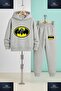 Children's Unisex 3-Piece Hooded Tracksuit Set with the Logo "Btman Logo Icinde". - 3