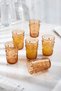 Acrylic Honey 6-Piece Short Cup & Water Soft Drink Coffee Side Cup 400 ml (Not Glass)