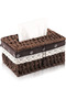 OneDcor Tissue Box Napkin Holder Hand Woven Tissue Case Facial Tissue Holder Tissue Box - 6