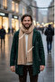 Thessaloniki Men's Knitted Scarf - Long Thick Winter Unisex - 4