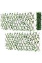 𝐎𝐧𝐞𝐃𝐜𝐨𝐫 Expandable Wooden Wicker Fence with Ivy – 170x90cm Decorative Bamboo Trellis