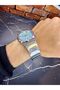 Men's Wristwatch – Silver Steel Case – Silver Steel Band – Turquoise Dial - 4