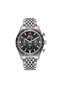 Men's Wristwatch – Black Dial – Stainless Steel Case – Steel Band - 4