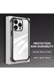 iPhone 14 Pro Compatible Four Corner Thickened Anti Fall Transparent Silicone Plating Case - 3